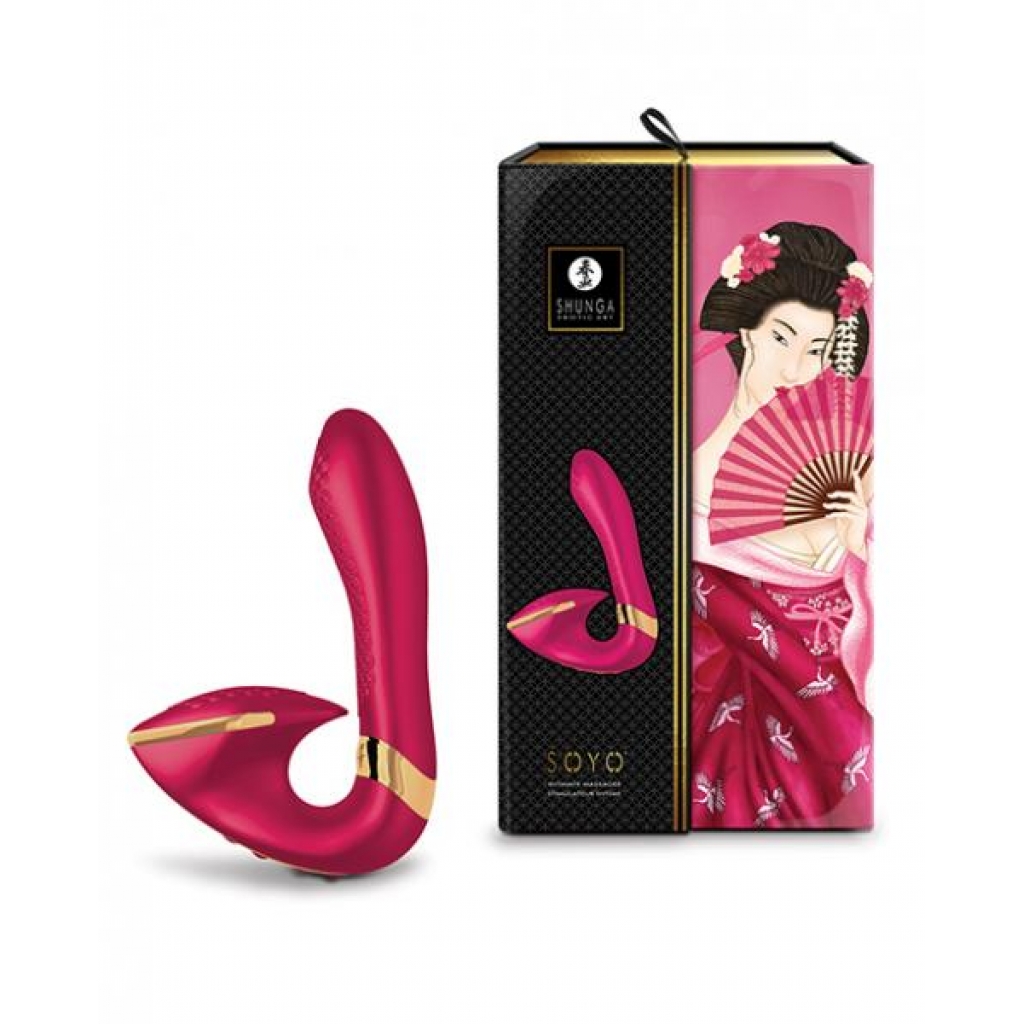 Shunga Soyo Intimate Massager - Raspberry Red