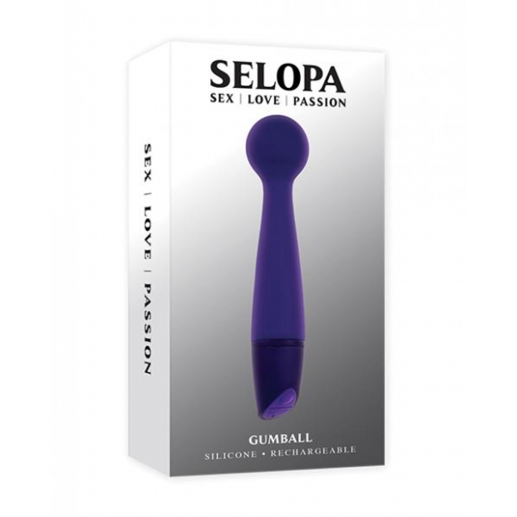 Selopa Gumball Vibrating Wand - Purple