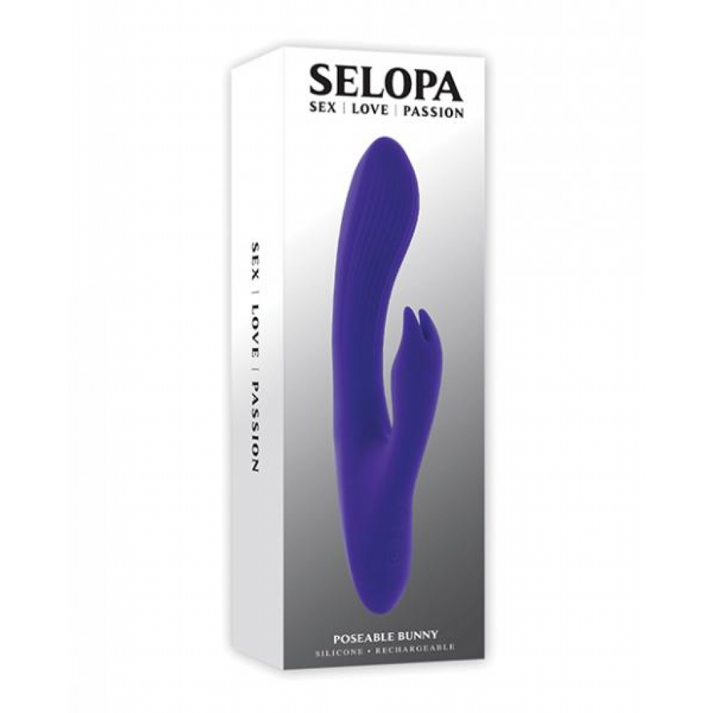 Selopa Poseable Bunny Rabbit Vibrator - Purple