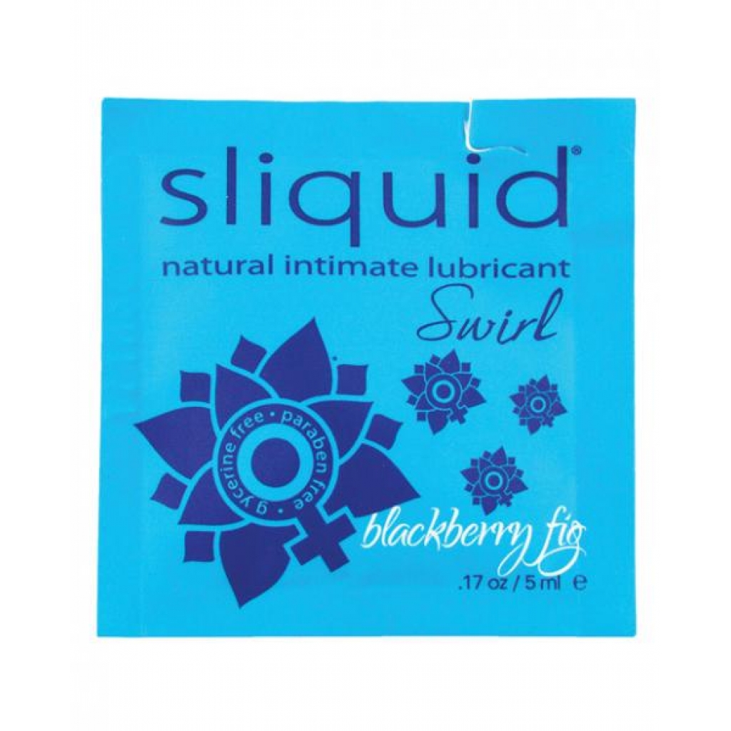 Sliquid Naturals Swirl Lubricant Pillow - .17oz - Fig Blackberry