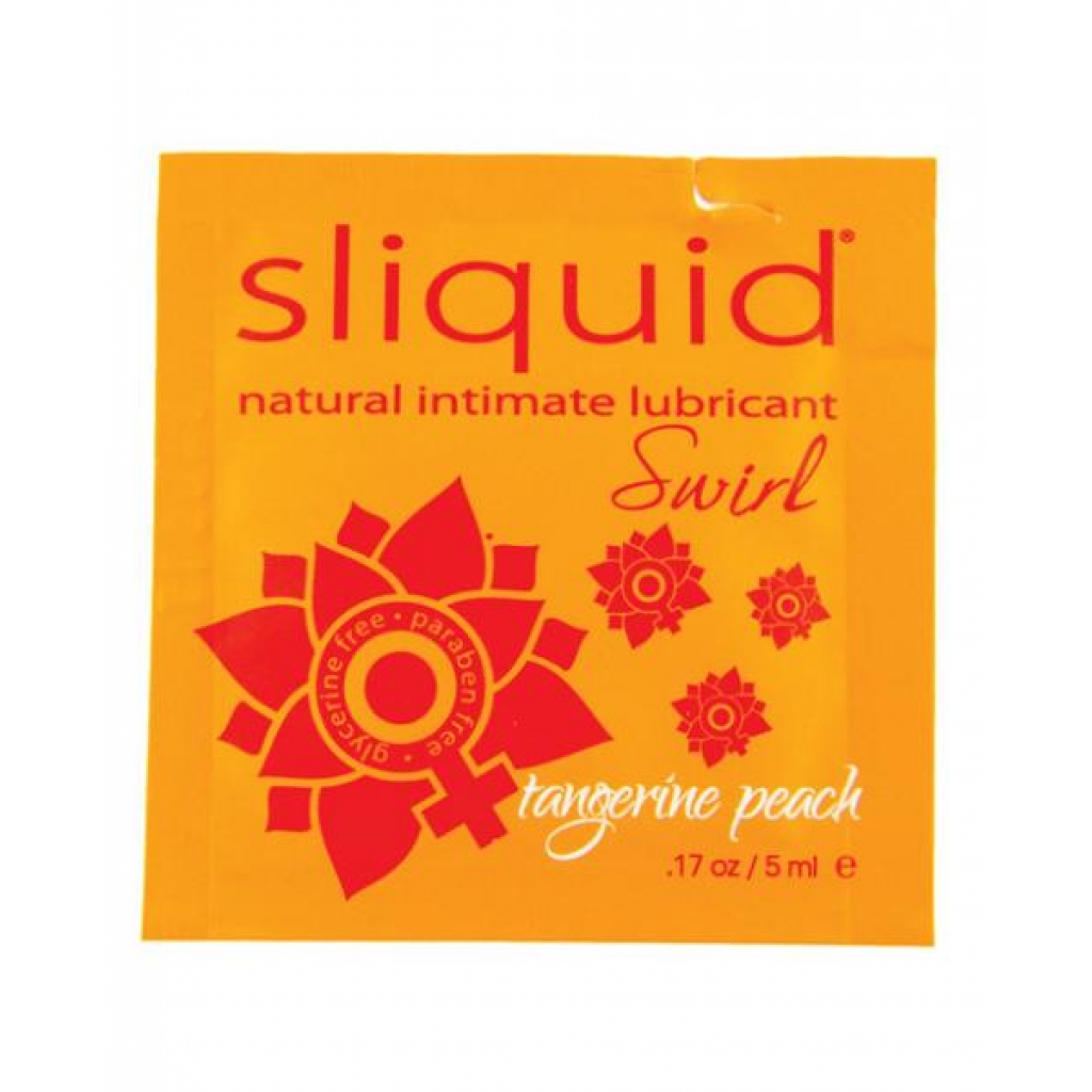 Sliquid Naturals Swirl Lubricant Pillow - Peach .17 Oz