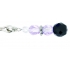 Beaded Clit Clamp With Tweezer Tip Purple