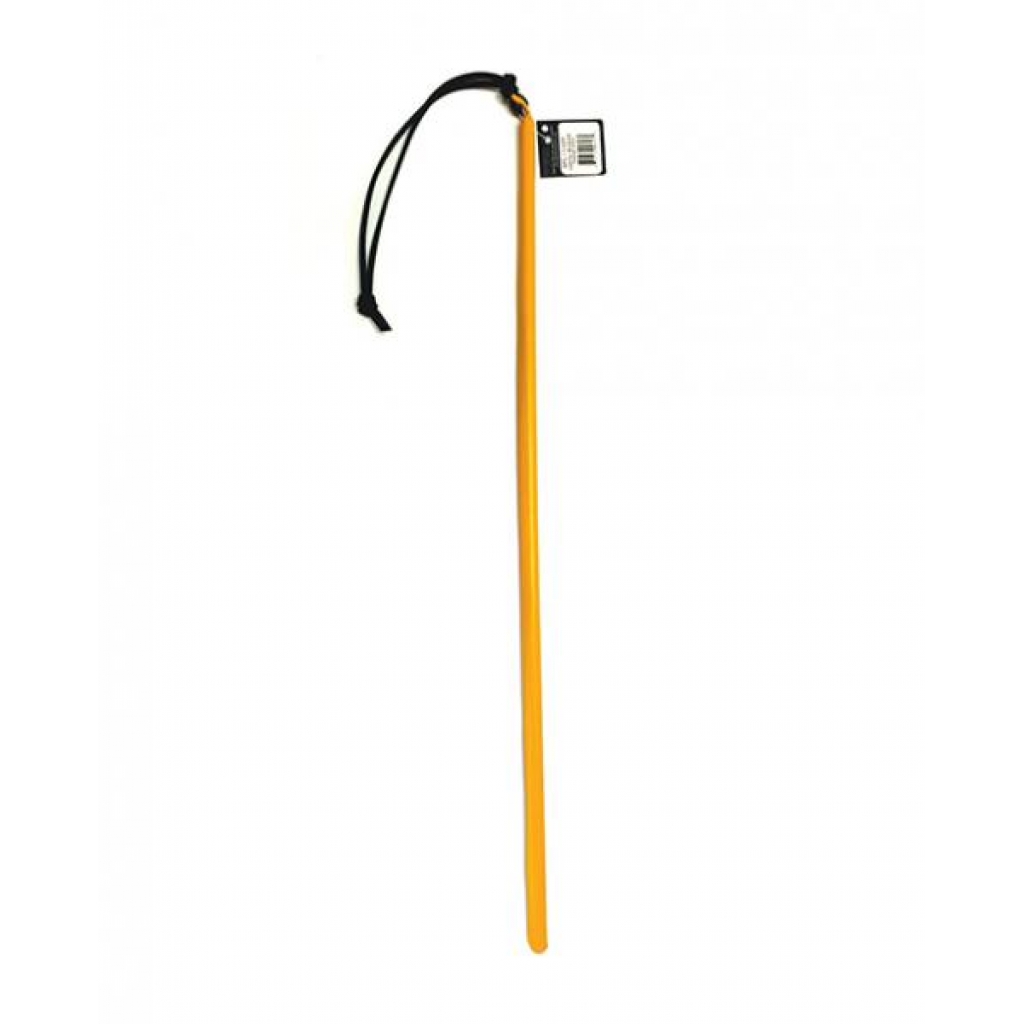 Spartacus Leather Wrapped Cane - Yellow 24 inch