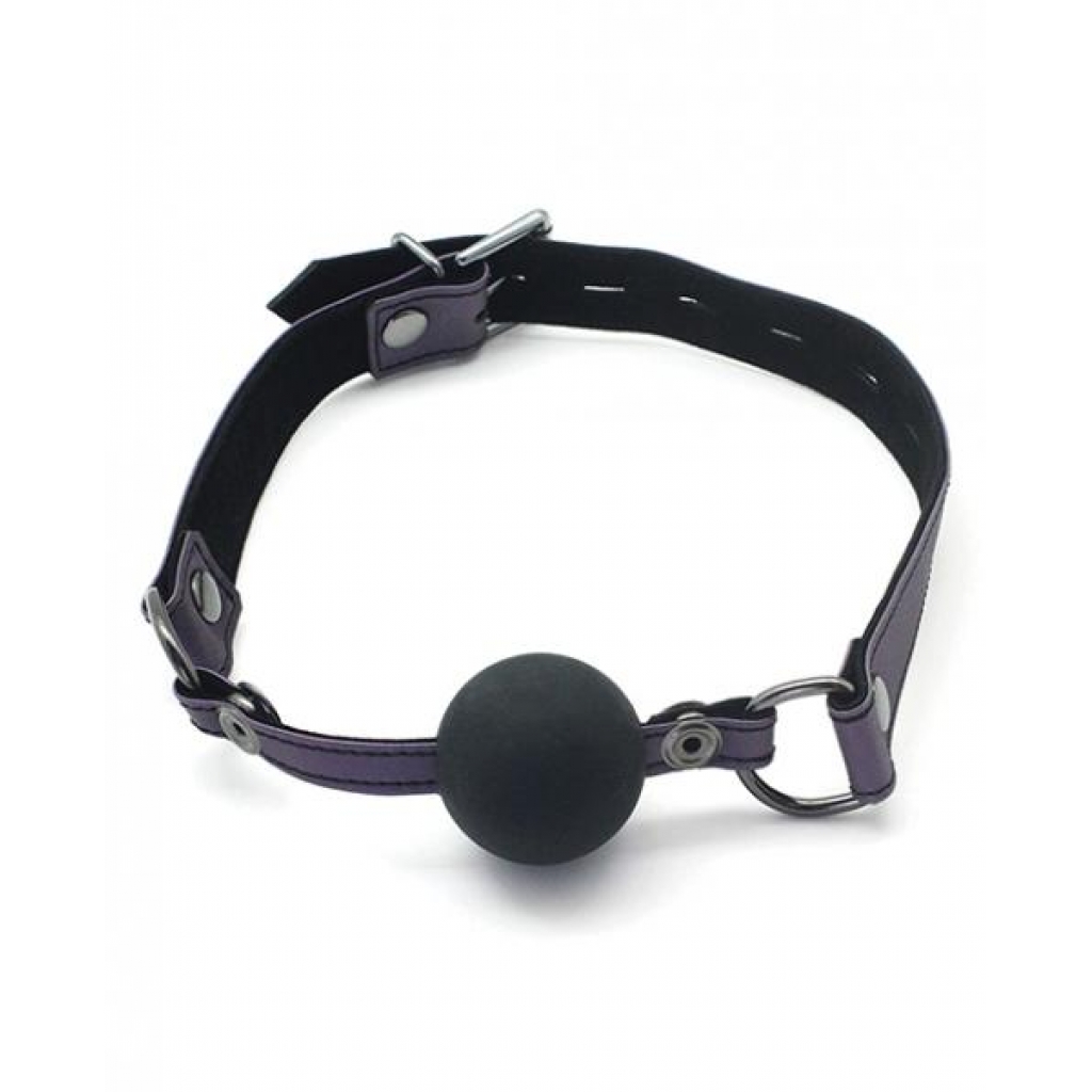 Spartacus Galaxy Legend Silicone Ball Gag - Purple Black