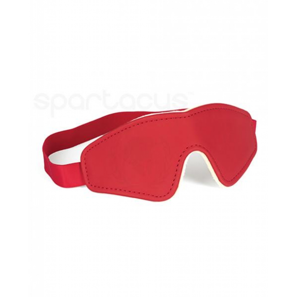 Spartacus PU Blindfold with Plush Lining - Red