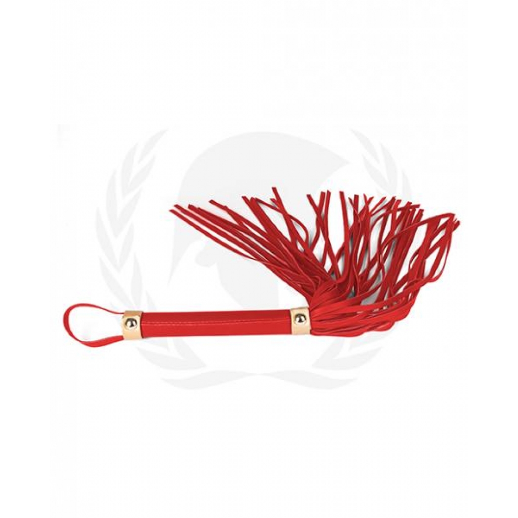 Spartacus PU Whip - Vibrant Red