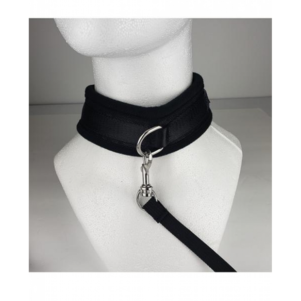 Spartacus Collar & Leash - Neoprene Black