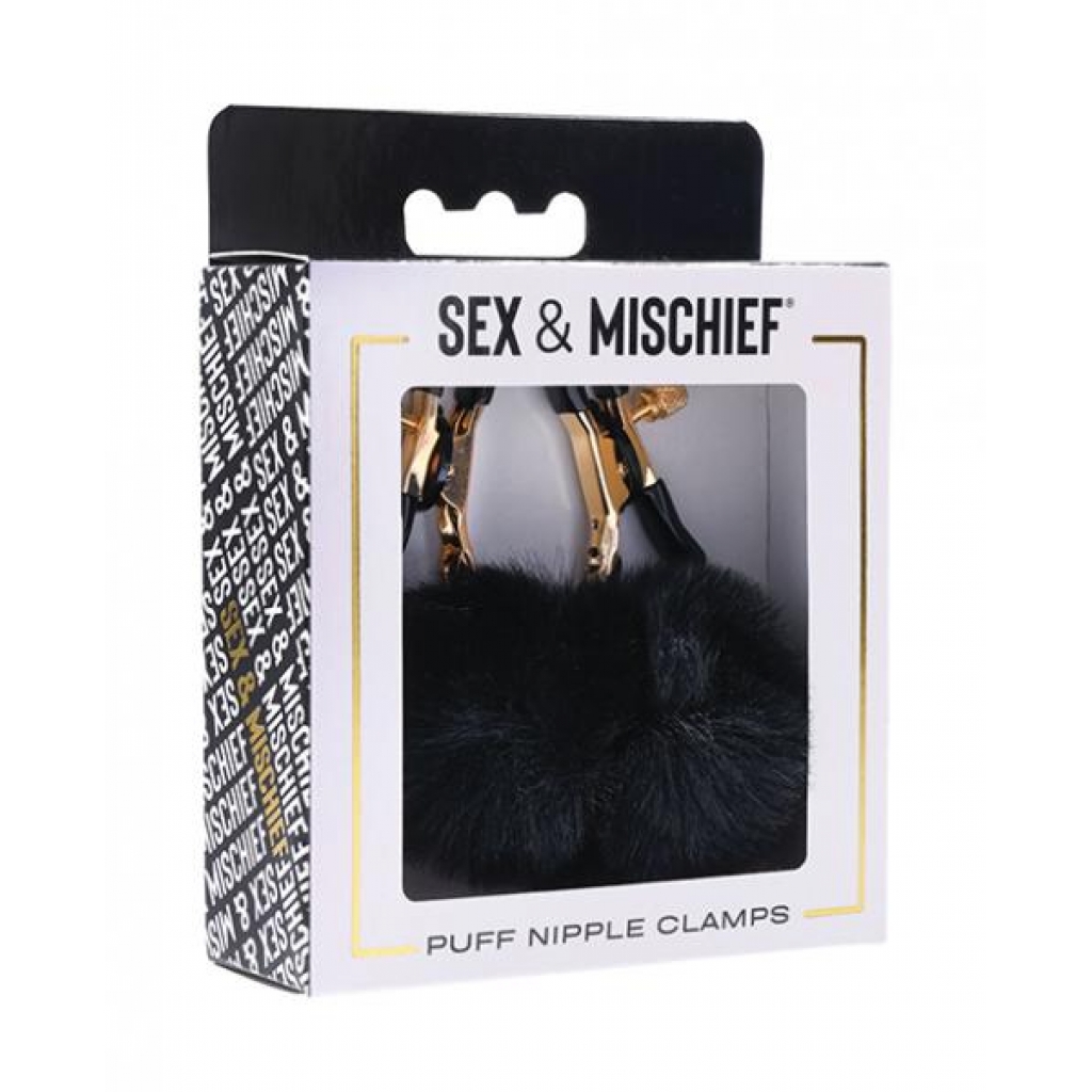 Puff Nipple Clamps - Black