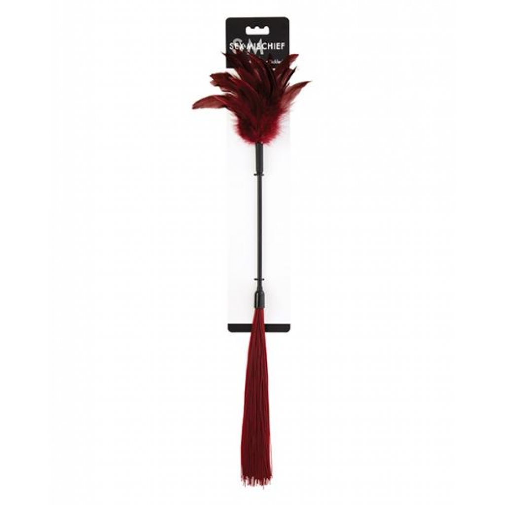 Sex & Mischief Enchanted Feather Tickler Black