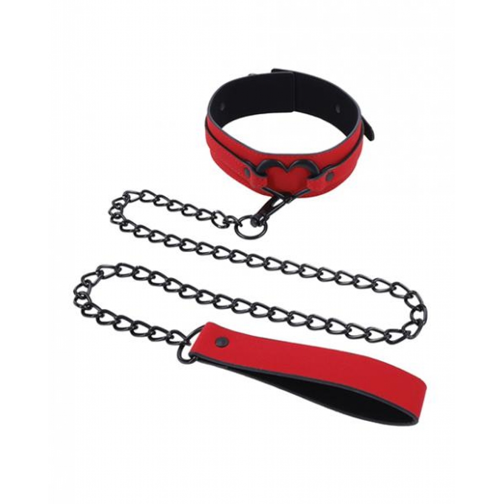 Sex & Mischief Amor Collar and Leash - Silver