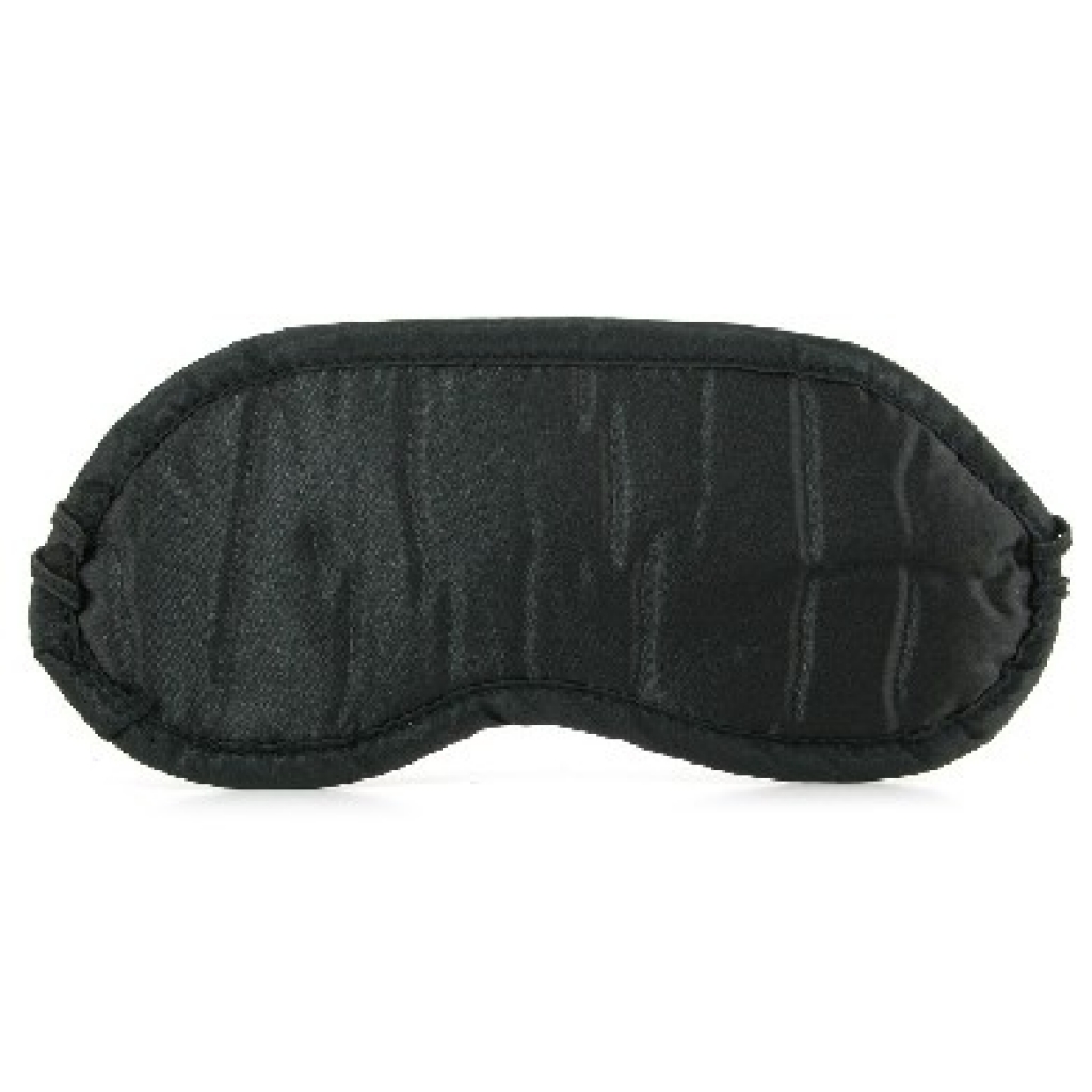 Silky Satin Black Blindfold for Passionate Teasing