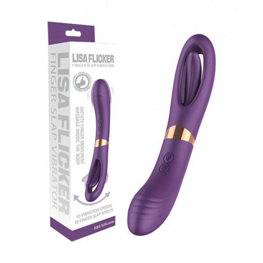 Lisa Flicking G-Spot Vibrator - Purple Luxury Edition