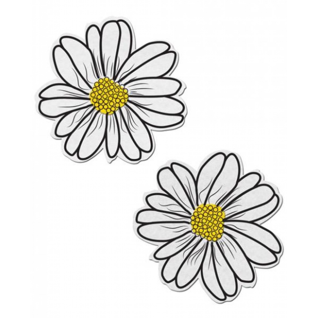 Wildflower Nipple Pasties: White & Yellow