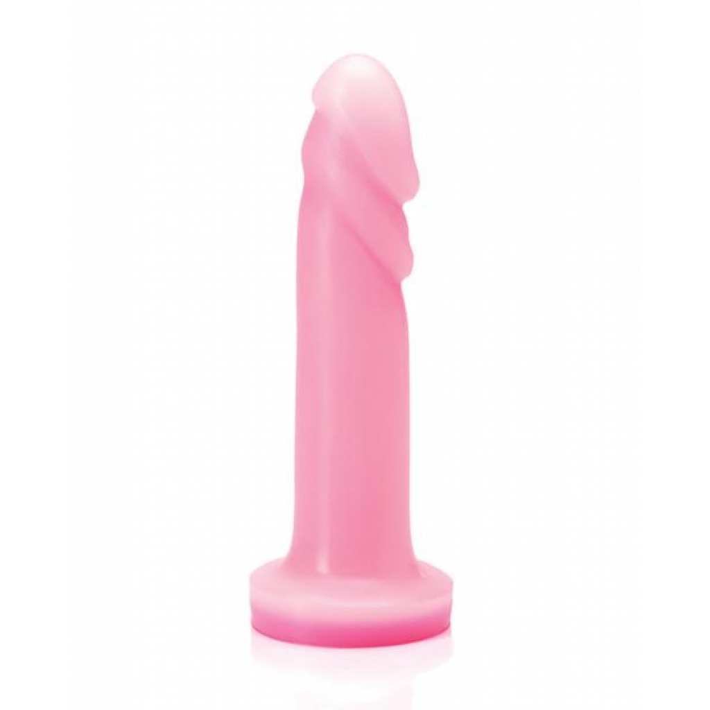 Tantus Flurry Silicone Dildo - Rose Quartz Pink