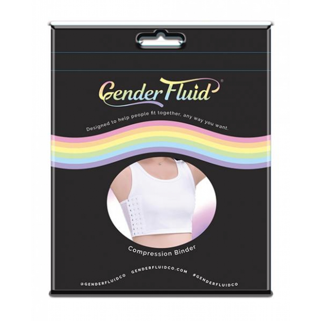 Gender Fluid Chest Compression Binder - XL White