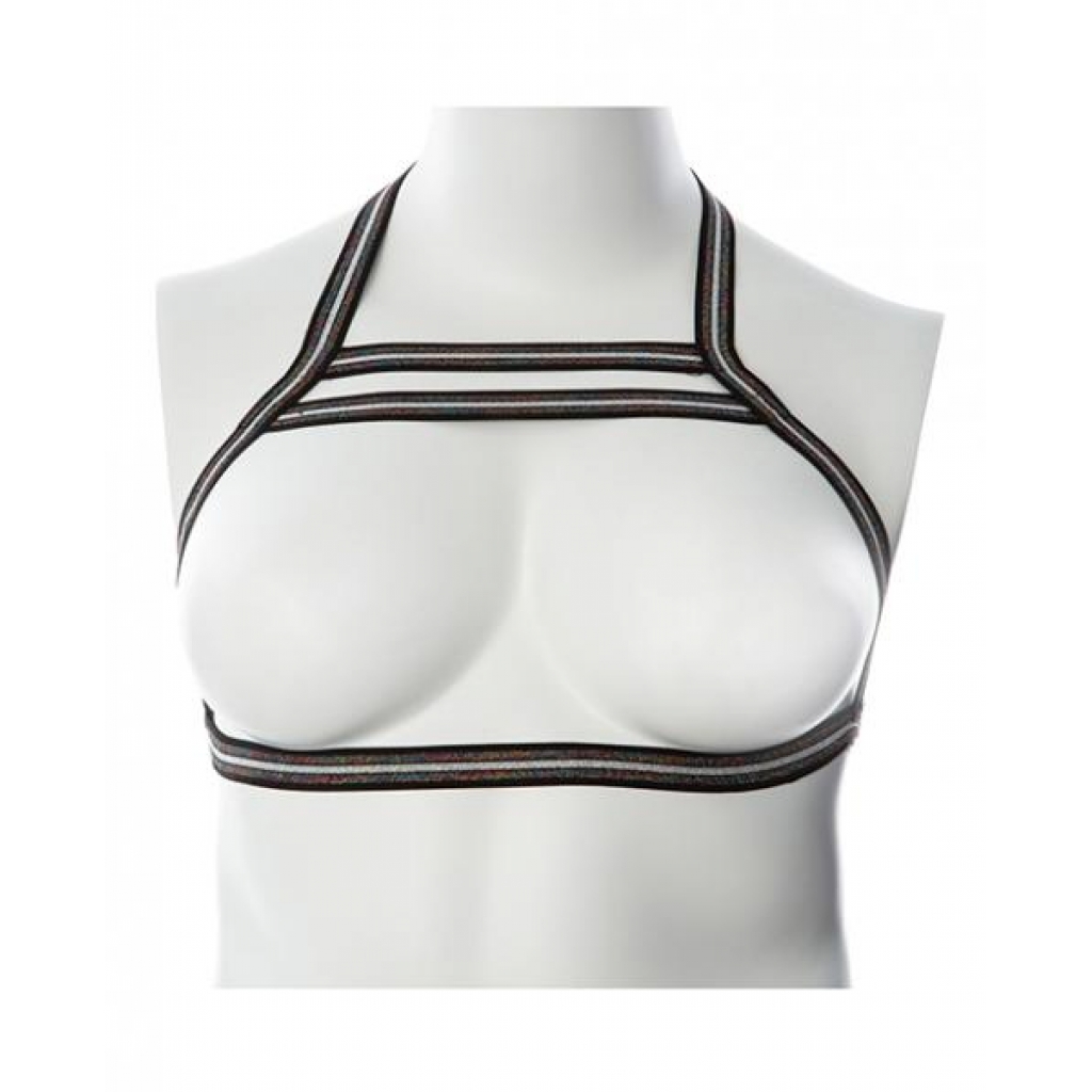 Gender Fluid Silver Lining Harness - Black/Silver