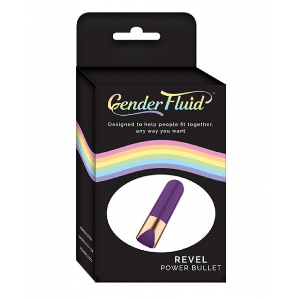 Gender Fluid Revel Power Bullet - Sleek Purple Design