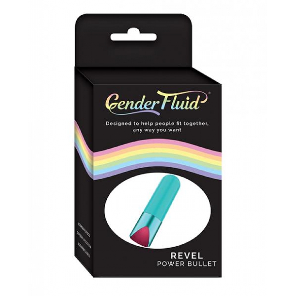 Gender Fluid Revel Power Bullet - Aqua Teal