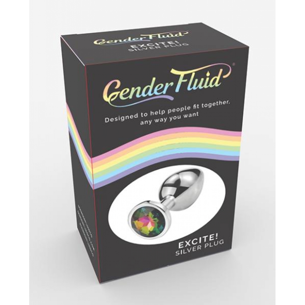 Gender Fluid Excite! Plug - Tapered Silver Pleasure