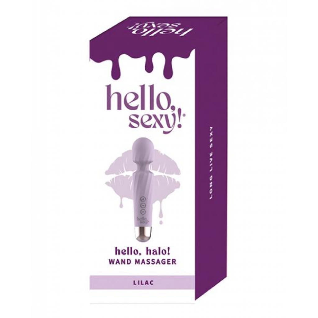 Hello Sexy Halo Wand Massager - Lilac Purple