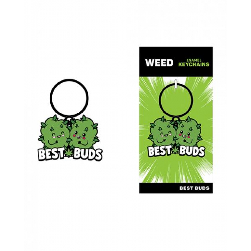 Wood Rocket Weed Best Buds Keychain