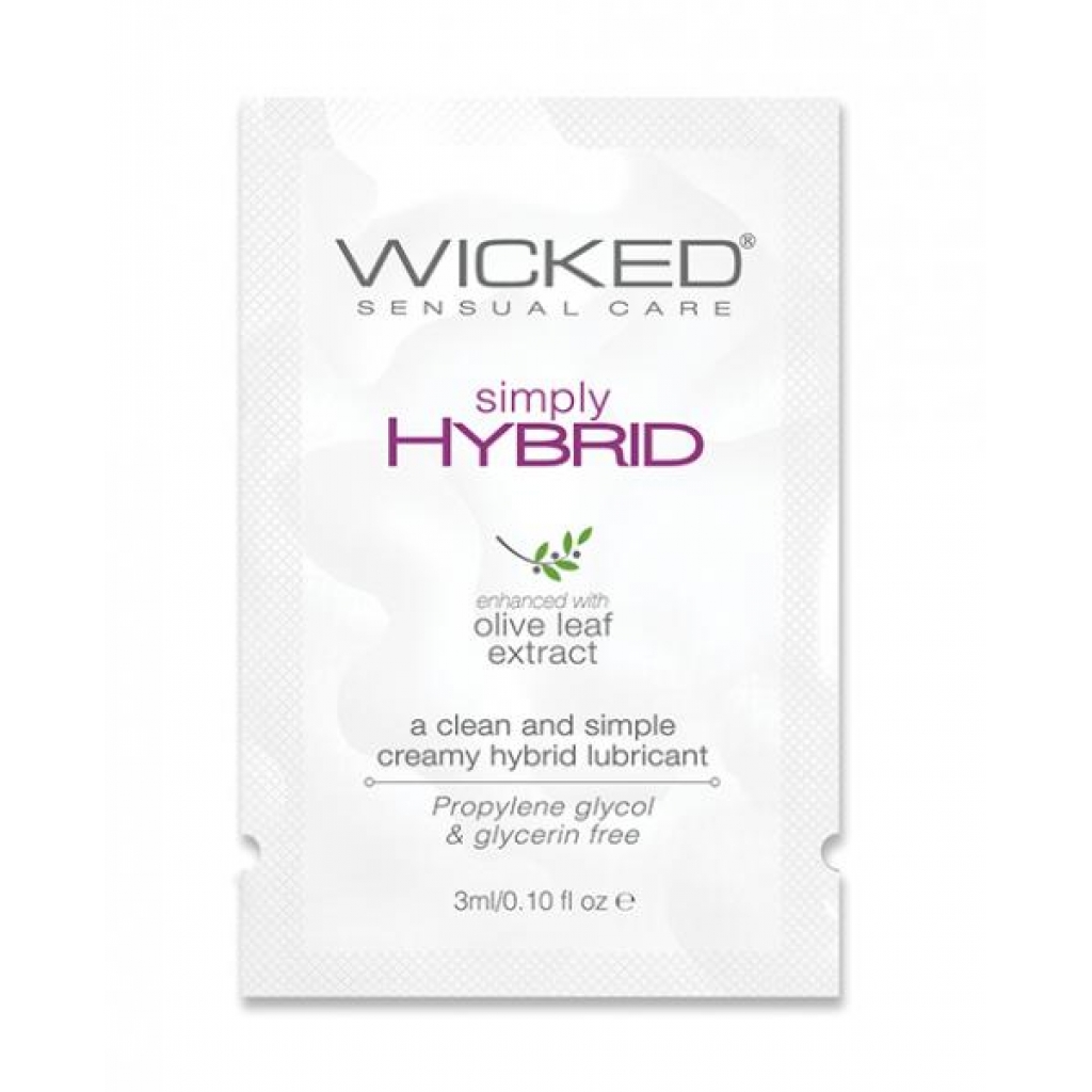 Wicked Sensual Care Simply Hybrid Lubricant - .1 Oz.