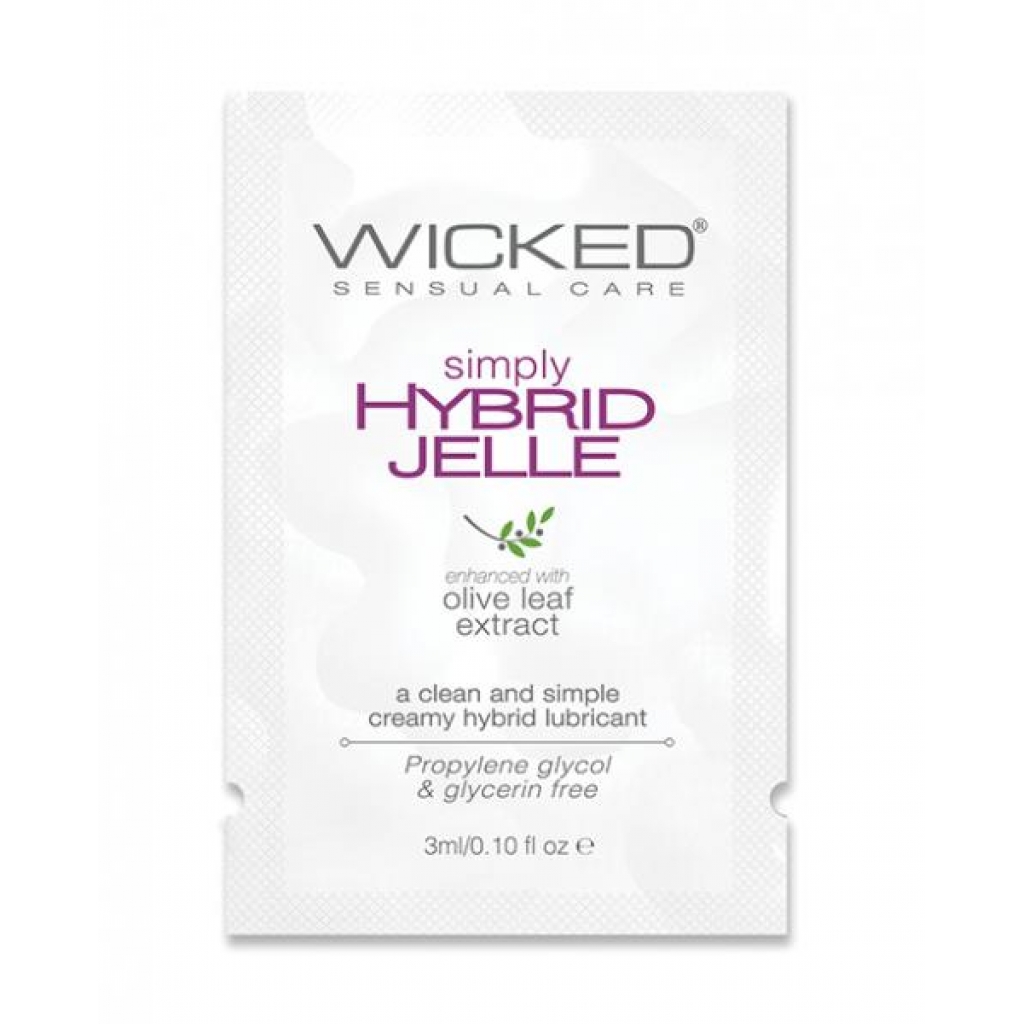 Wicked Sensual Care Simply Hybrid Jelle Lubricant - 0.1 Oz