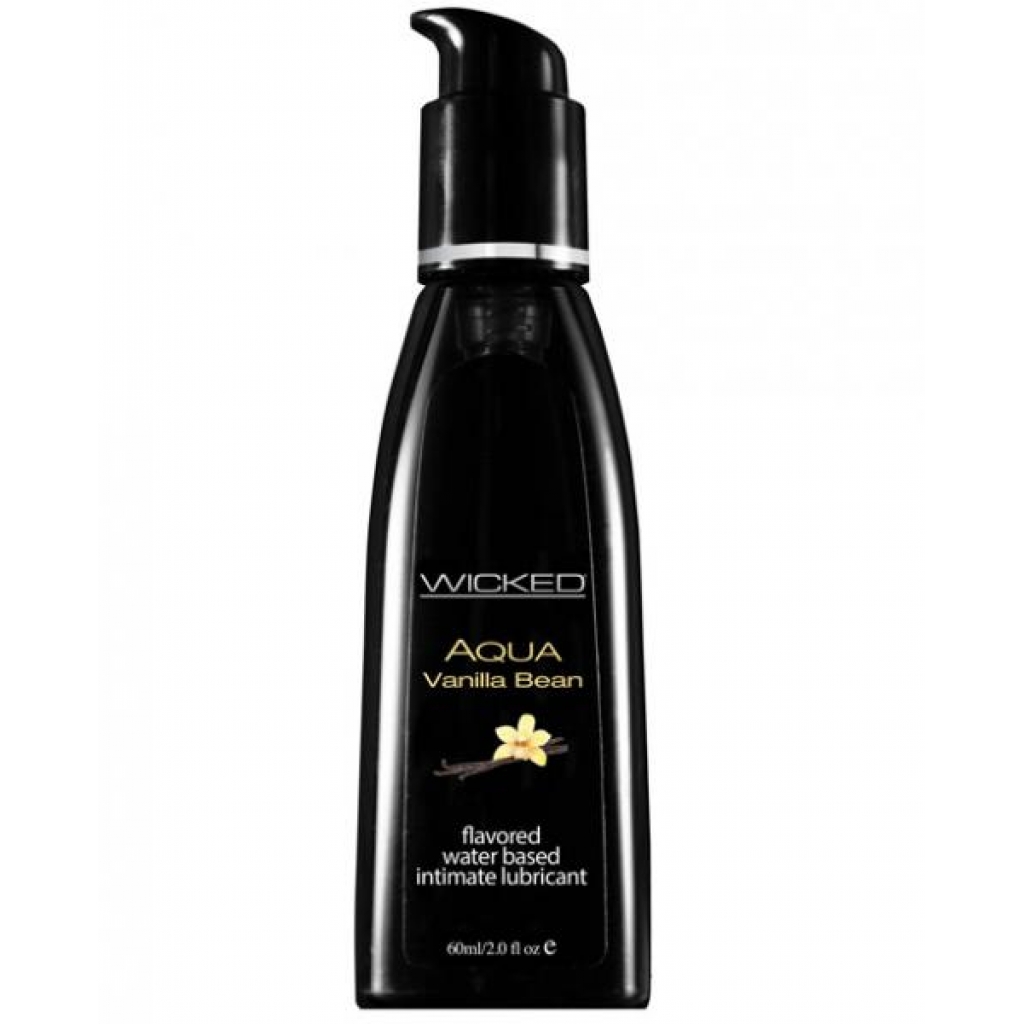 Wicked Aqua Waterbased Lubricant - Vanilla Bean 2oz