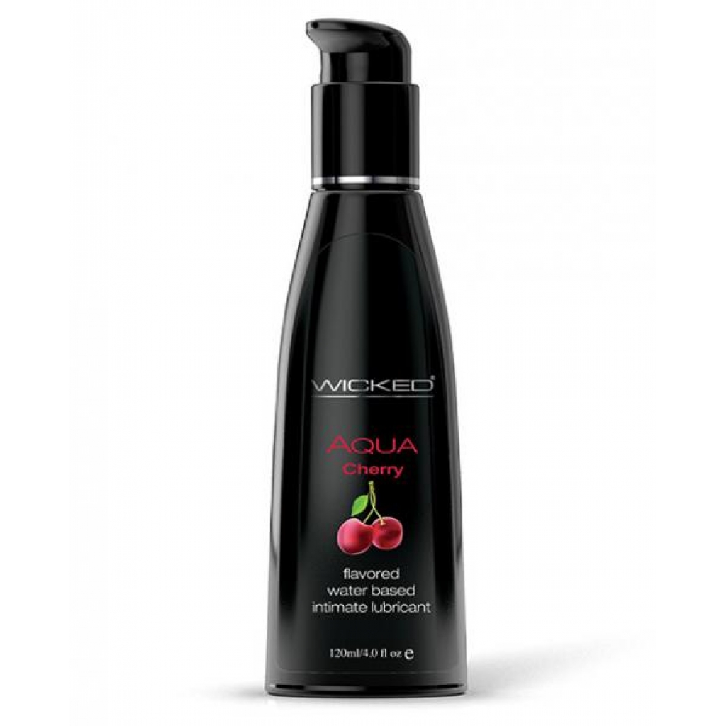 Wicked Aqua Water Based Lubricant - Cherry 4oz