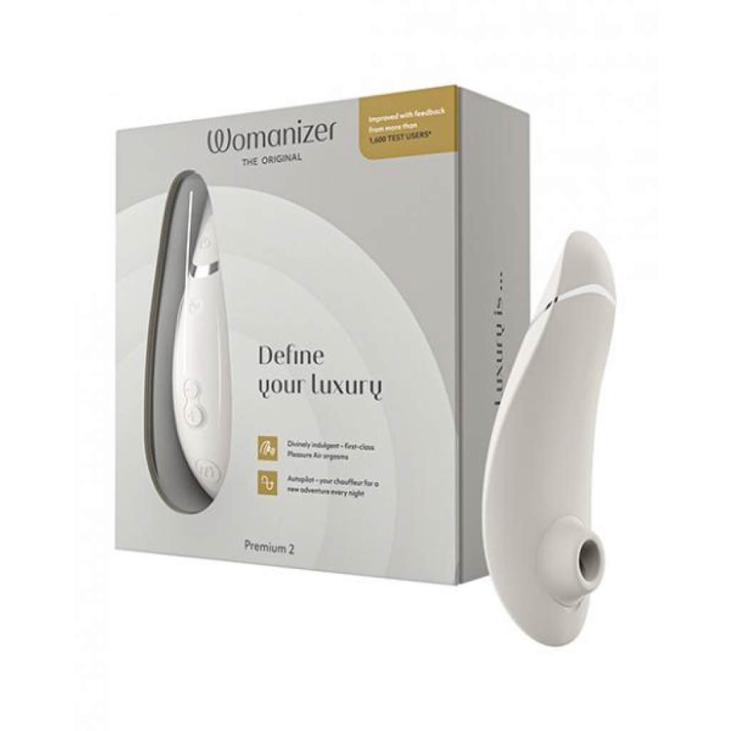 Womanizer Premium 2 - Luxurious Gray Clitoral Stimulator