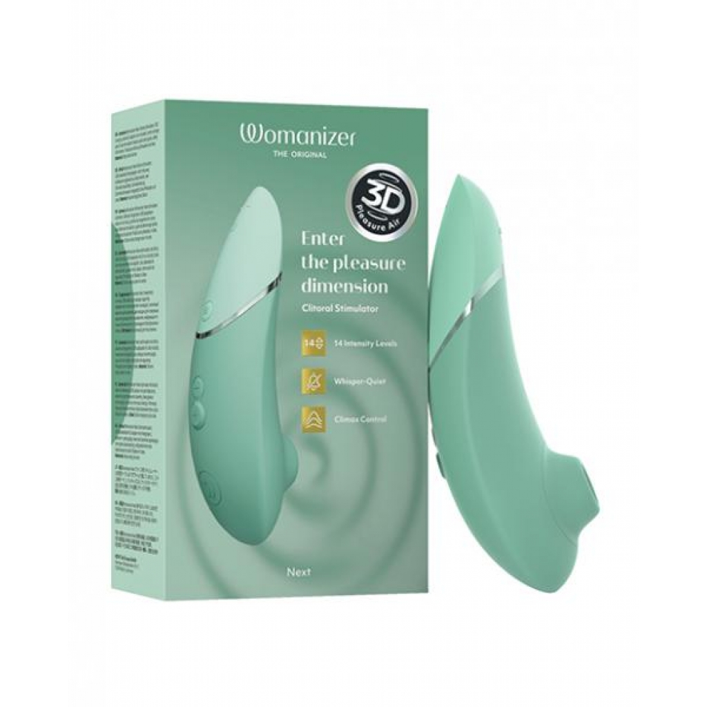 Womanizer Next 3D Climax Control Pleasure Air - Sage Green