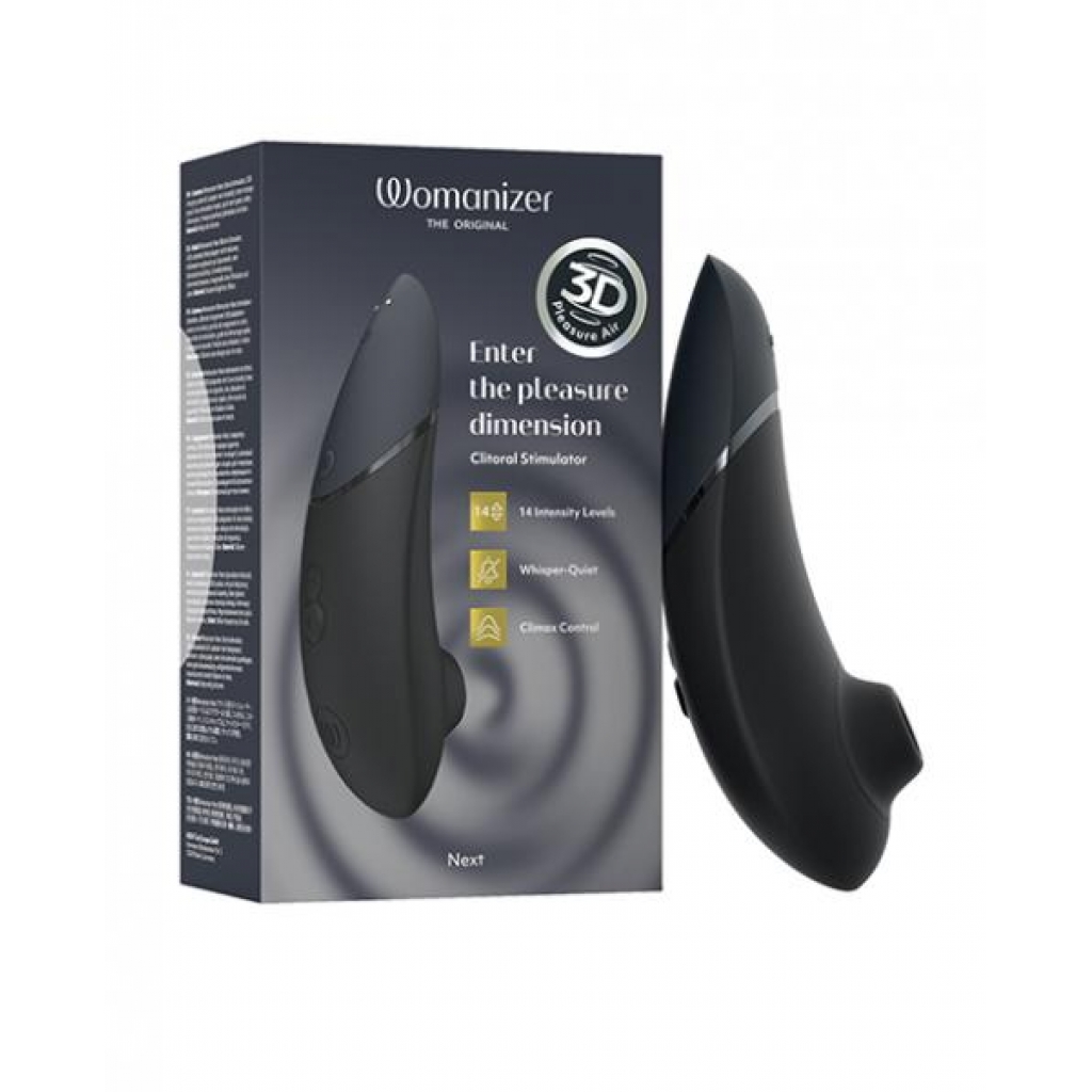 Womanizer Next 3D Climax Control Pleasure Air - Black