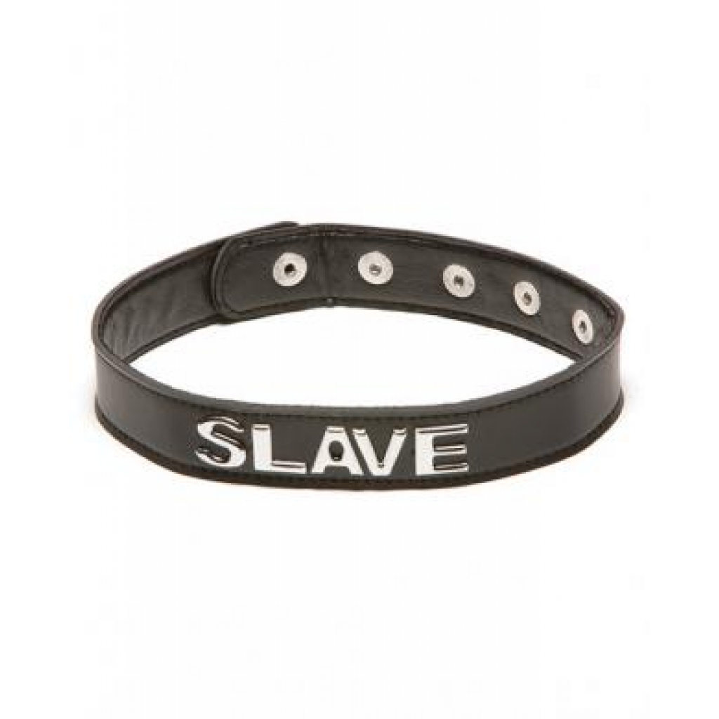 XPlay Talk Dirty to Me Collar - Slave Black