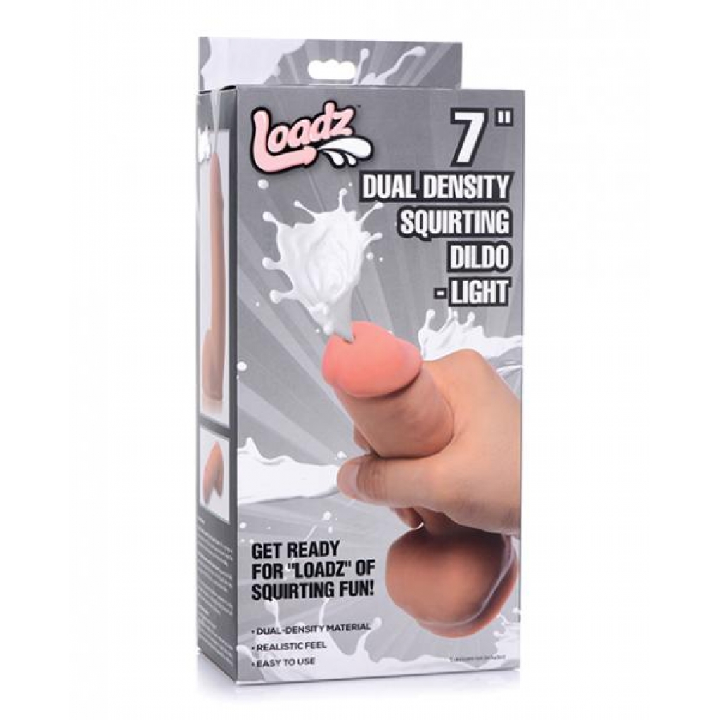 Loadz Dual Density Squirting Dildo - Light Brown