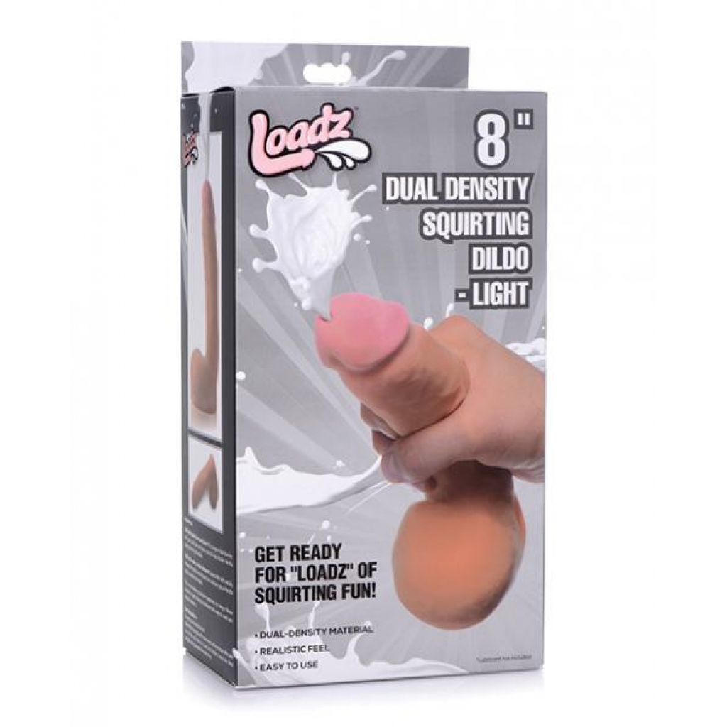 Loadz Dual Density Squirting Dildo - Light Brown