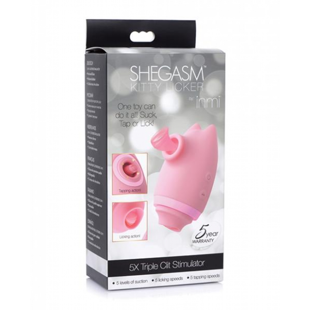 Inmi Shegasm Kitty Licker Clit Stimulator - Pink