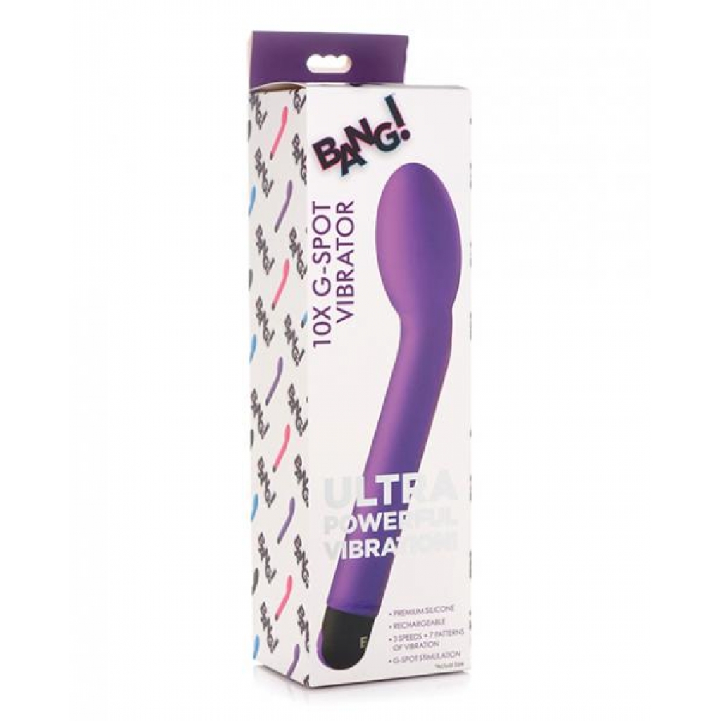 10-Inch G-Spot Vibrator - Purple