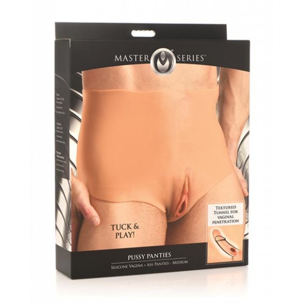 Master Series Pussy Panties - Medium Beige