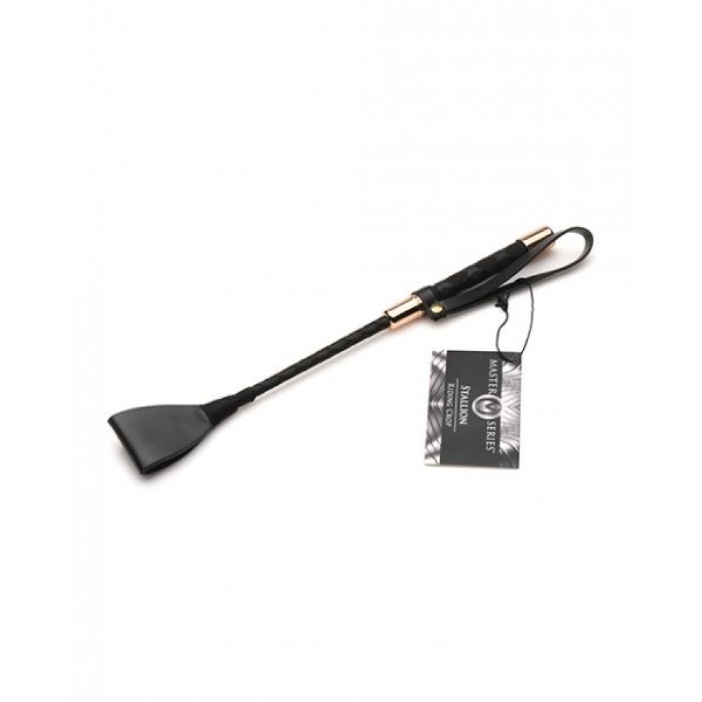 Master Series Stallion 12 Inch Riding Crop - Black