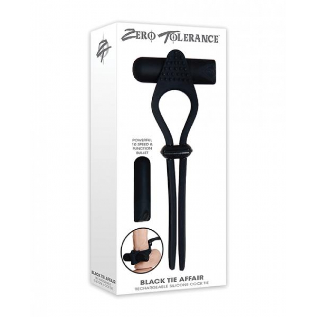 Zero Tolerance Adjustable Vibrating Cock Ring - Black