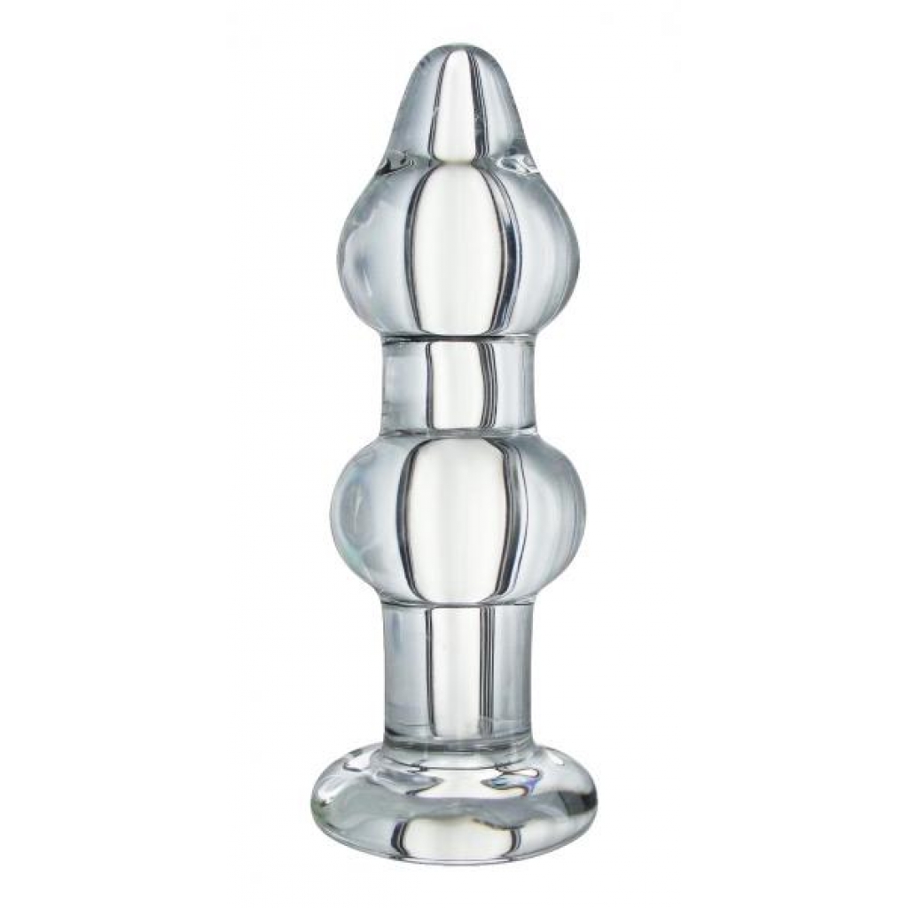 Sublime Param Anal Pleaser Glass Plug - Clear