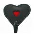 Heart Tip Crop - Stylish Black with Red Details