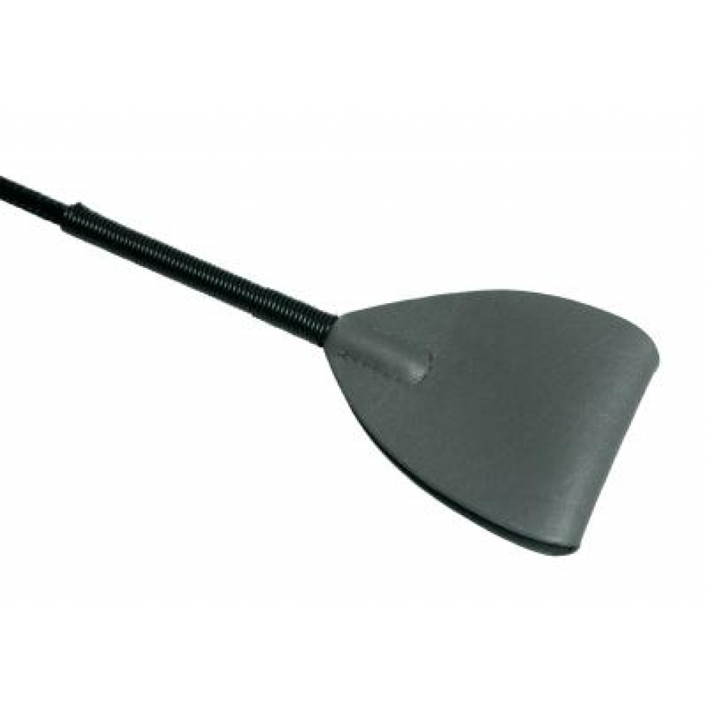 Grey Leather Riding Crop - Smoke