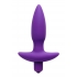 Aria Vibrating Silicone Anal Plug - Small Purple