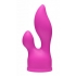 Euphoria Dual Stimulation Silicone Wand Attachment - Pink