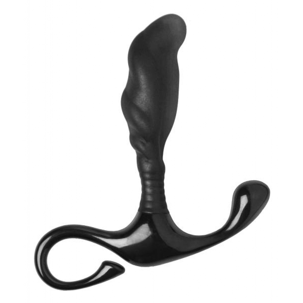 Premium Silicone Wavy Prostate Exerciser - Black