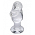 Asvini Clear Glass Anal Plug - Premium Quality