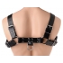 English Bull Dog Harness in Black Leather