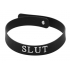 Slut Silicone Collar - Black O/S