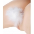 Tailz Fluffer Bunny Tail Glass Anal Plug - Black